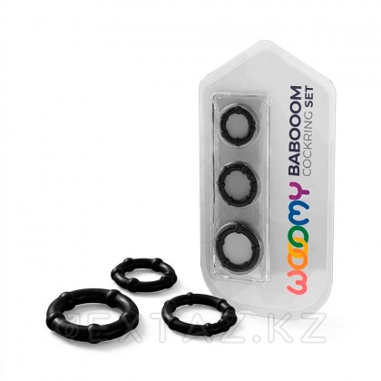 Набор эрекционных колец Babooom от WOOOMY, 3 шт от sex shop Extaz фото 3