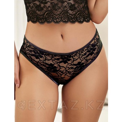 Кружевные трусики с доступом, черные, XS-S от sex shop Extaz фото 2
