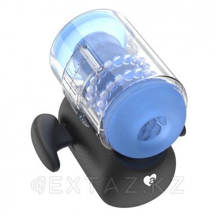 Инновационный робот-мастурбатор Black Knight с массажем бусинами от Amovibe от sex shop Extaz