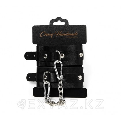 Набор из черной кожи (6 предметов) от sex shop Extaz фото 3
