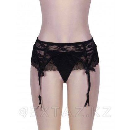 Кружевной пояс для чулок Black Sexy Lace (M-L) от sex shop Extaz фото 10