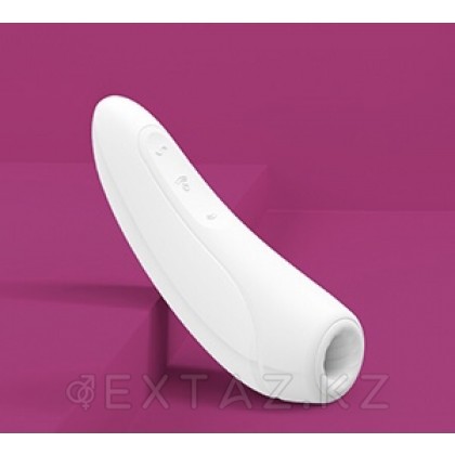 Вакуумный клиторальный стимулятор Satisfyer Curvy 1+ (белый) от sex shop Extaz фото 7