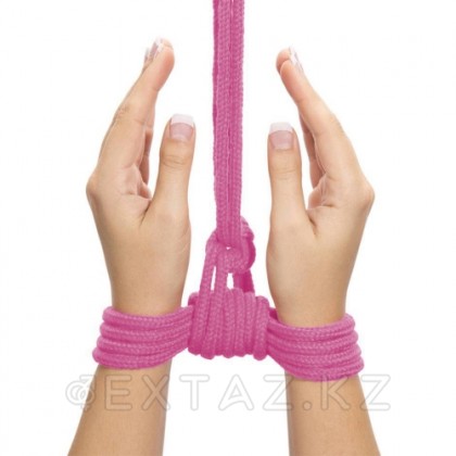 Верёвка для бондажа - 10 м. (розовая) от sex shop Extaz фото 3