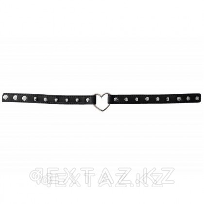 Ошейник с сердцем (черный) от sex shop Extaz