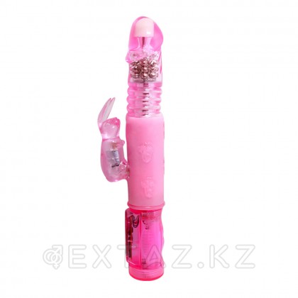Вибратор-ротатор «Crazy Bunny», розовый, 24 см от sex shop Extaz фото 2