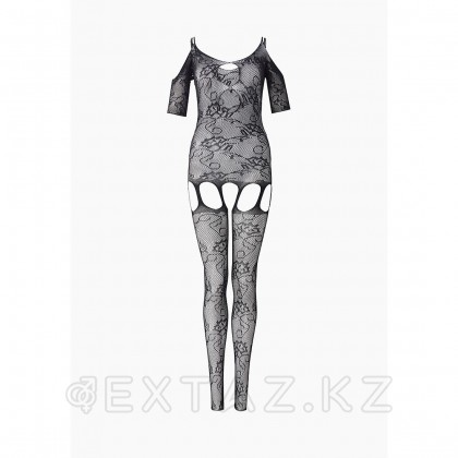 Боди-комбинезон черный с ажурным рисунком (Impulse) (S-L) от sex shop Extaz фото 2