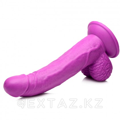 Реалистичный фаллоимитатор Pop Peckers With Balls (21,5×4,5 см) фиолетовый от sex shop Extaz фото 3