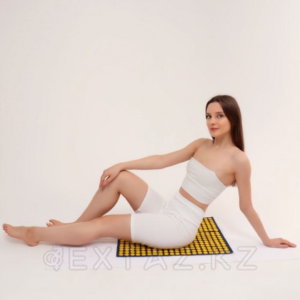 Ипликатор-коврик, тёмно-синий/жёлтый, 56 × 62 см от sex shop Extaz фото 4