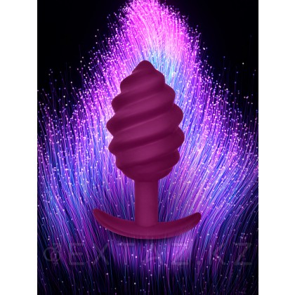 Gvibe Gplug Twist 2 Raspberry витая силиконовая анальная пробка для ношения, 10.5х3.9 см от sex shop Extaz фото 4