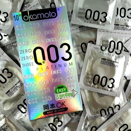Презервативы Okamoto 0.03 platinum ultra-thin condom 12 шт. от sex shop Extaz фото 3