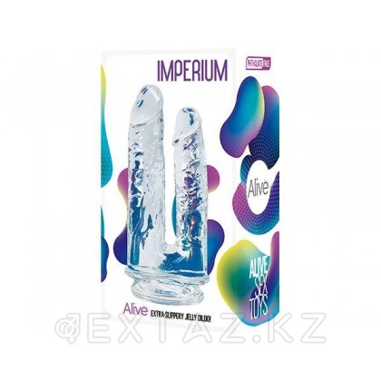 Двойной фаллоимитатор Imperium прозрачный от Alive от sex shop Extaz фото 2