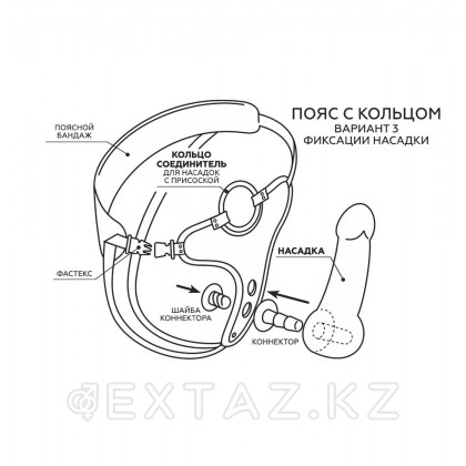 Пояс премиум класс (S) WOMAN SIMPLEX с 3 насадками от sex shop Extaz фото 9