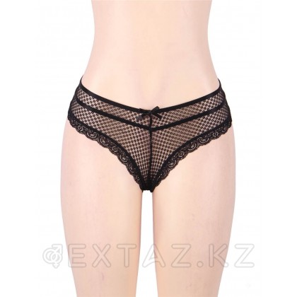 Трусики танга Ladies черные (размер XS-S) от sex shop Extaz фото 3