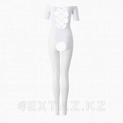 Боди-комбинезон белый c рукавом и вырезом на груди (Impulse) (S-L) от sex shop Extaz фото 8