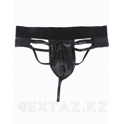 Стринги мужские черные с ремешками (размер L) от sex shop Extaz фото 5