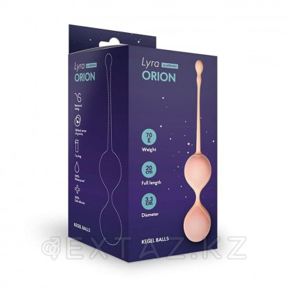 Шарики Кегеля со смещенным центром тяжести Orion, 3,3 x 19 см , цвет персиковый (One Size) от sex shop Extaz фото 4