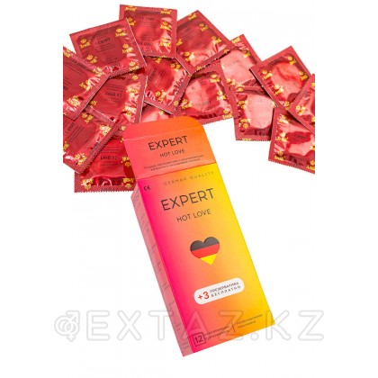 Презервативы EXPERT HOT LOVE № 12+3 (с разогревающим эффектом), 12+3 шт. от sex shop Extaz фото 2