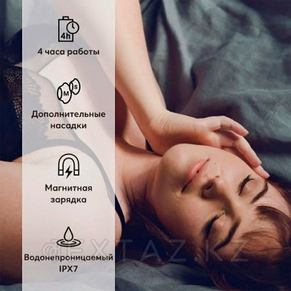 Бесконтактный клиторальный стимулятор Womanizer Premium 2 серый от sex shop Extaz фото 6