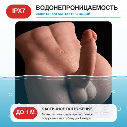 Реалистичный фаллоимитатор и мастурабтор-анус Bartlett с вибрацией и фрикциями  от sex shop Extaz фото 8