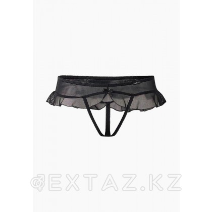Завлекающие черные трусики с доступом и нежной юбочкой (Easy to love) (L/XL (46-48)) от sex shop Extaz фото 3