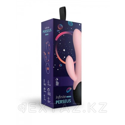 Нагреваемый вибратор с клиторальным отростком Perseus, цвет персиковый (INFINITE collection) от sex shop Extaz фото 4