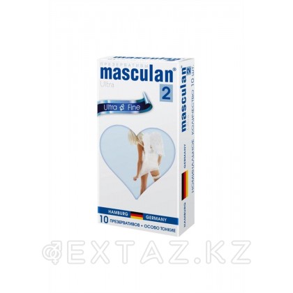 Презервативы Masculan, ultra 2, особо тонкие, 19 см, 5,3 см, 10 шт. ( Ultra Fine № 10) от sex shop Extaz