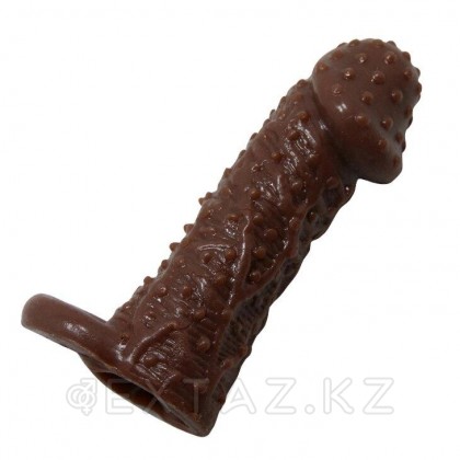 Насадка на пенис с кольцом для мошонки Brave man от sex shop Extaz фото 3