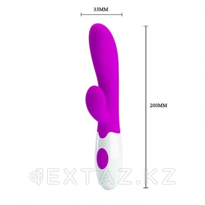 Вибратор с клиторальным стимулятором Alvis (20*3,3 см.) от sex shop Extaz фото 4