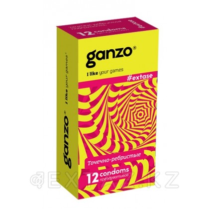 Презервативы GANZO EXTASE №12 (анатомические с точечной и ребристой текстурой) от sex shop Extaz