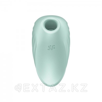 Вакуумный клиторальный стимулятор с вибрацией Pearl Diver Satisfyer ментоловый от sex shop Extaz фото 5