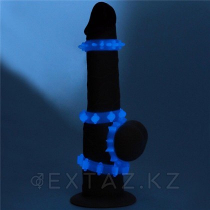 Набор эрекционных колец Lumino play 4 шт. (светящиеся в темноте) от sex shop Extaz фото 3