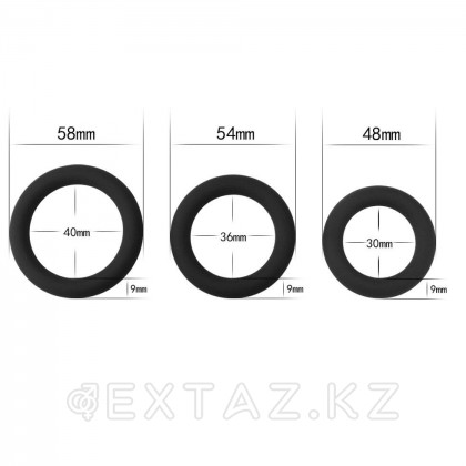 Набор эрекционных колец Power Plus Snug Ring 3 шт. от sex shop Extaz фото 4
