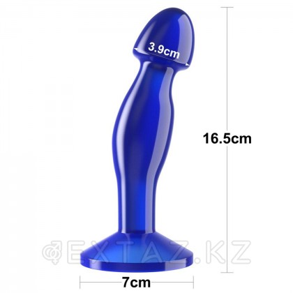 Массажер простаты (анальный плаг) Flawless Clear синий (16,5 см.) от sex shop Extaz фото 4