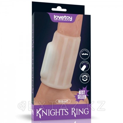 Насадка на пенис с вибрацией Ridge Knights Ring (10*3,7) от sex shop Extaz