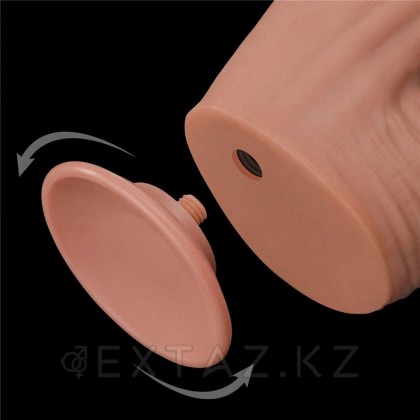 Фаллоимитатор с мошонкой Sliding Skin с двойным покрытием (31 см) от sex shop Extaz фото 4