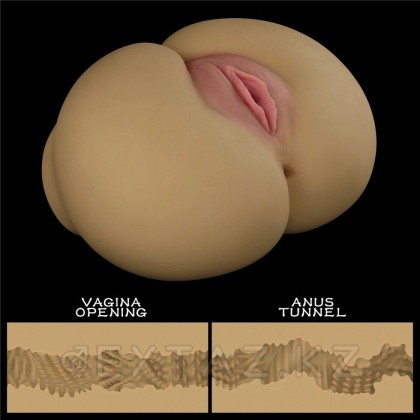 Двойной мастурбатор Streetgirl's в виде попы и вагины телесный № 11 от sex shop Extaz фото 5