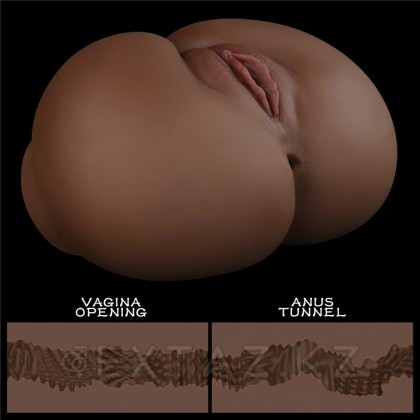 Двойной мастурбатор Streetgirl's в виде попы и вагины темный № 11 от sex shop Extaz фото 6