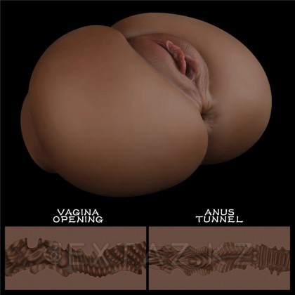 Двойной мастурбатор Streetgirl's в виде попы и вагины темный № 12 от sex shop Extaz фото 4