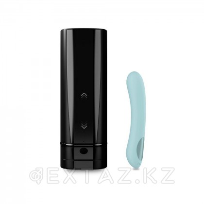 Комплект для пар KIIROO: интерактивный смарт мастурбатор Onyx+ и  вибратор Pearl 2+ (бирюзовый) от sex shop Extaz