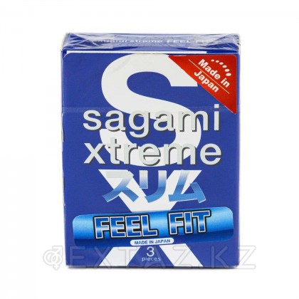 Презервативы Sagami extreme feel fit 3 шт. (супер облегающие) от sex shop Extaz