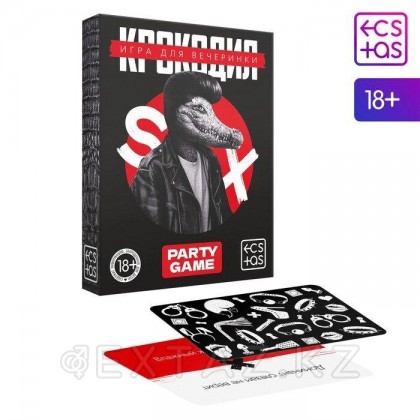 Игра для вечеринки «Крокодил», 50 карт, 18+ (черная коробка) от sex shop Extaz