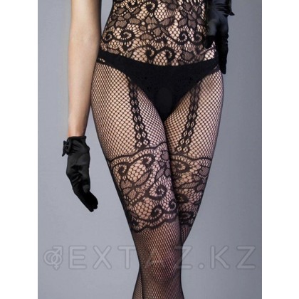 Боди-комбинезон черный с имитацией подвязок (Impulse) (S-L) от sex shop Extaz фото 6