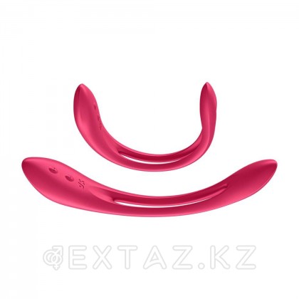 Универсальный гибкий вибратор для пар Satisfyer Elastic Joy красный от sex shop Extaz фото 4