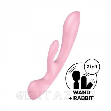 Вибратор-кролик Satisfyer Triple Oh розовый от sex shop Extaz