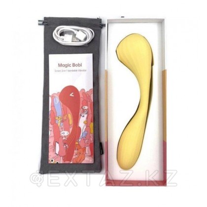 Вакуумный вагинально-клиторальный стимулятор Bobi Yellow от Magic Motion от sex shop Extaz фото 6
