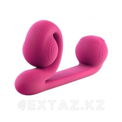 Вибромассажер для двойной стимуляции Snail Vibe розовый от sex shop Extaz