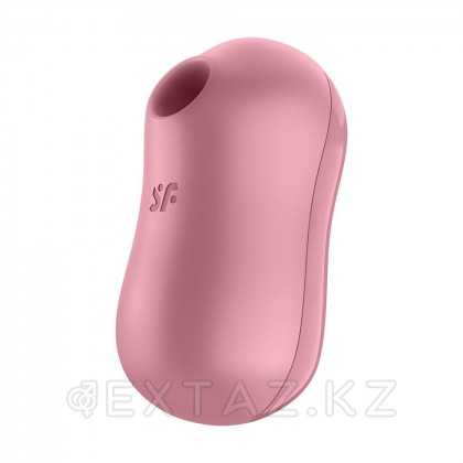 Вакуумный стимулятор клитора с вибрацией  Satisfyer Cotton Candy розовый от sex shop Extaz фото 6