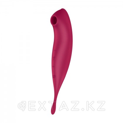 Вибратор с воздушной стимуляцией клитора Satisfyer Twirling Pro+ бордовый (Connect App) от sex shop Extaz