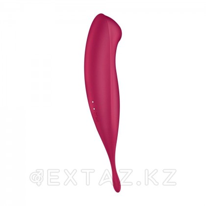 Вибратор с воздушной стимуляцией клитора Satisfyer Twirling Pro+ бордовый (Connect App) от sex shop Extaz фото 3