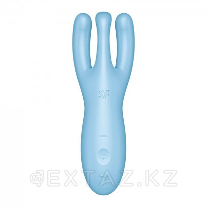 Клиторальный вибростимулятор Satisfyer Threesome 4 Connect App голубой от sex shop Extaz